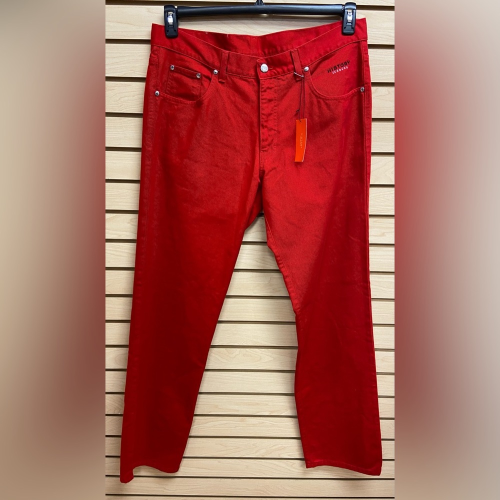 NWT ICEBERG MEN FASHIONABLE JEANS MADE IN ITALY SIZE 38 INSEAM 34 MSRP $295.00